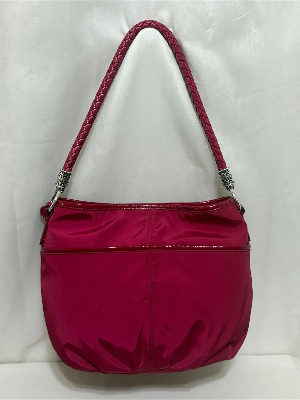 Brighton Nylon Hobo In Red